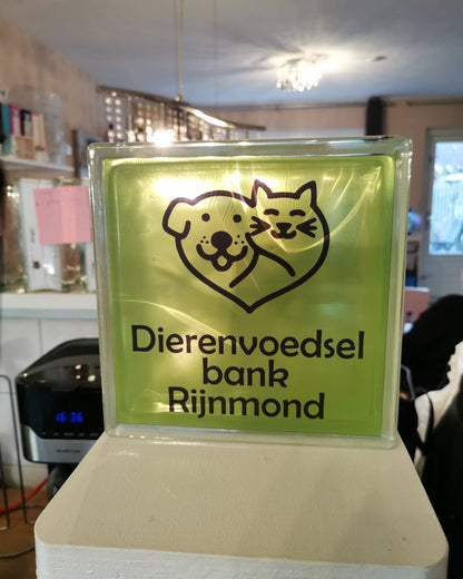 Glasblok Gepersonaliseerd